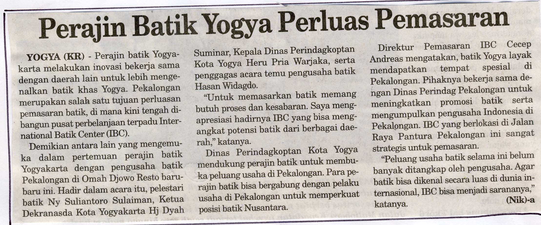 Kliping jogja terbaru